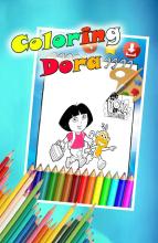 Coloring Book For Dora And Bots截图1