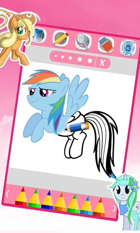 my pony coloring little rainbow fans截图2