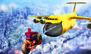 Spiderman Mega Ramp Bike Stunt Jet Bike Stunt截图5