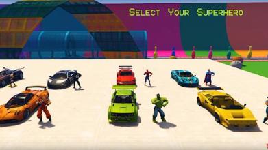 Superheroes Sports Car Chaser: Real Turbo Racing截图2