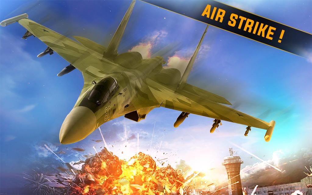 Jet Fighter Air Attack 3D Game Fly F18 Flight Free截图2