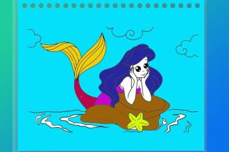 Mermaid Coloring Book - Secret Princess Colors截图1