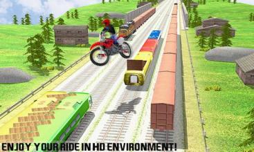 Tricky Bike Train Stunts Trail截图3