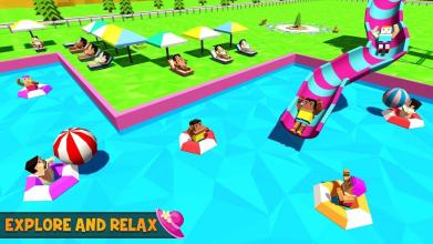 Water Park Craft: Waterslide Uphill Rush Adventure截图1