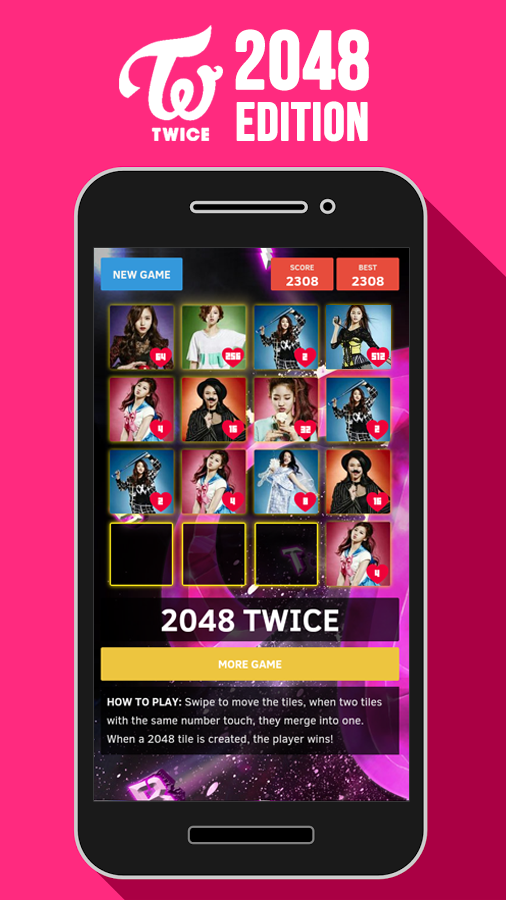 2048 TWICE Puzzle Game截图5