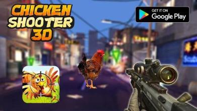 Crazy Chicken Shooting - Angry Chicken Knock Down截图1