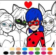 coloring book miraculous ladybug and cat noir截图3