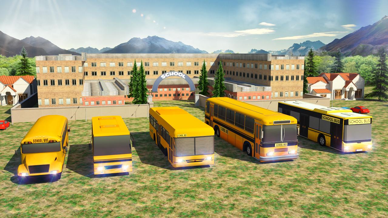 School Bus: Up Hill Driving截图3