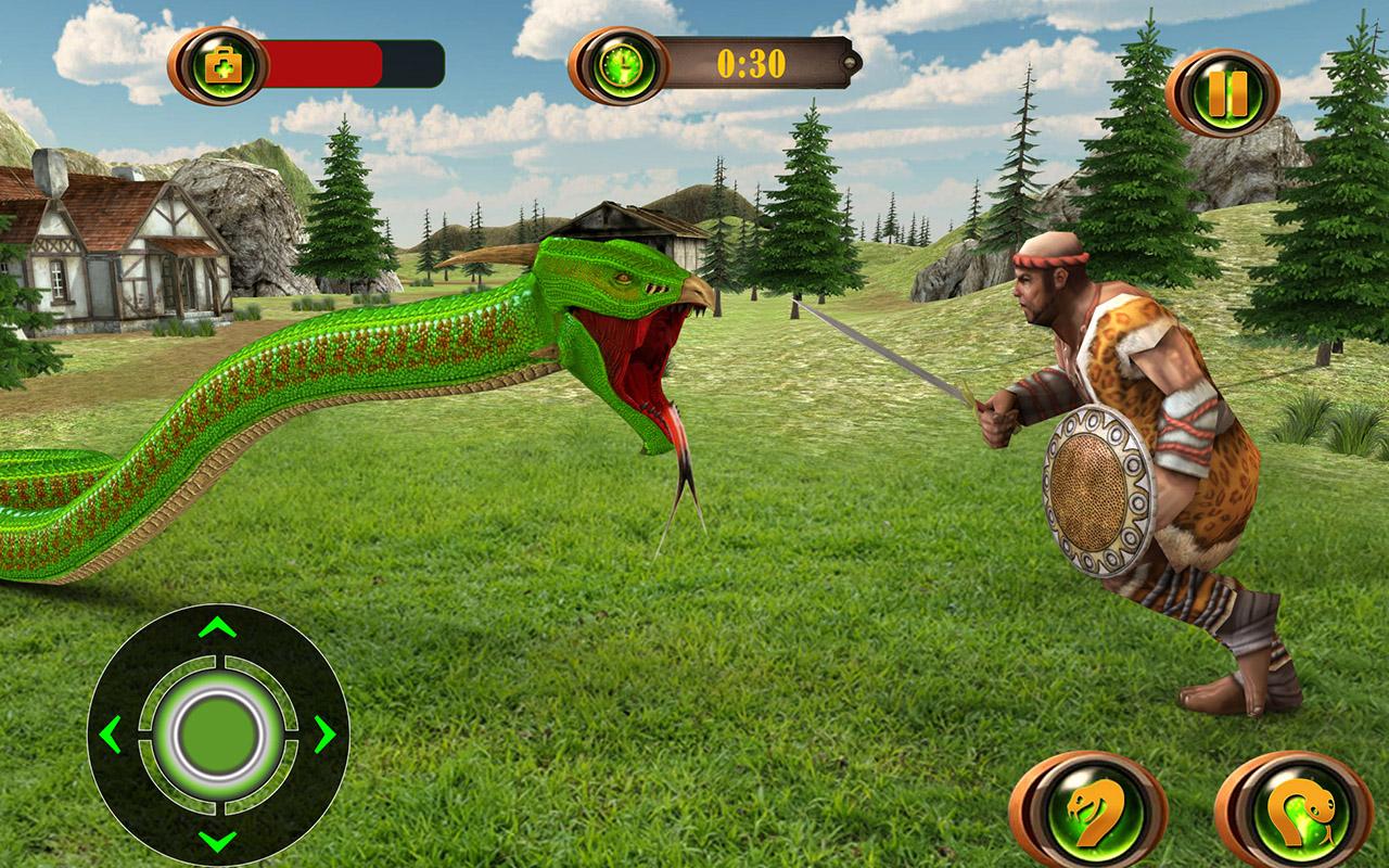 蟒蛇模拟器2018年 - 动物狩猎游戏截图3