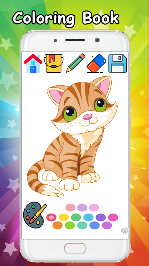 Kitty Cat Coloring Book - Coloring Cat kitty free.截图2