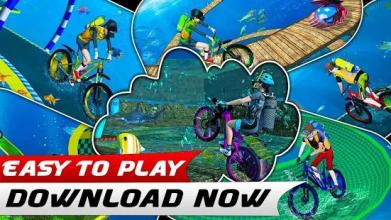 BMX Bicycle Race - Underwater Hot Wheels Stunts截图1