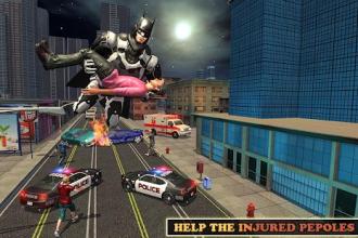 Superhero Bat Robot Flying Bat Hero Rescue Mission截图2