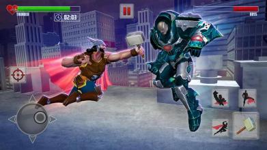 Flying Iron Hammer Superhero Survival截图1