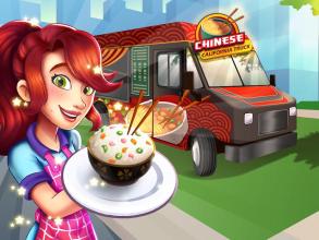 Chinese California Truck - Fast Food Cooking Game截图1