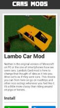 Cars MOD for MCPE截图4