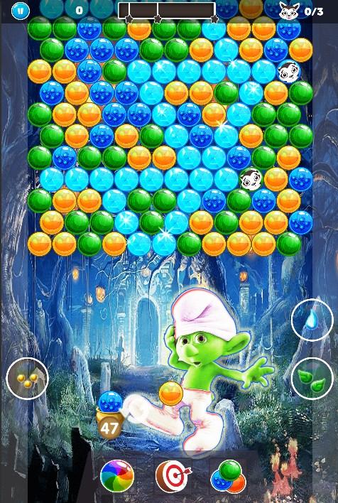 Smurf Bubble Space - Village Pop Shooter截图1