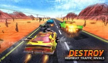 Death Racing Car Traffic Shooting Race截图2