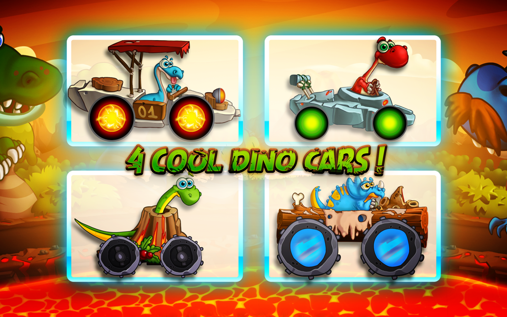 Dino World Speed Car Racing截图1