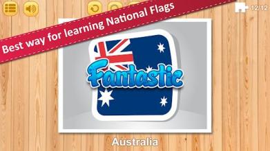 Jigsaw Puzzle National Flags AB - Educational Game截图4