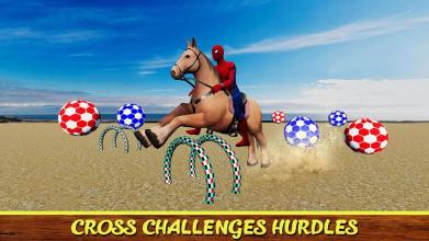 Impossible SuperHeroes Horse Stunts 3D截图2