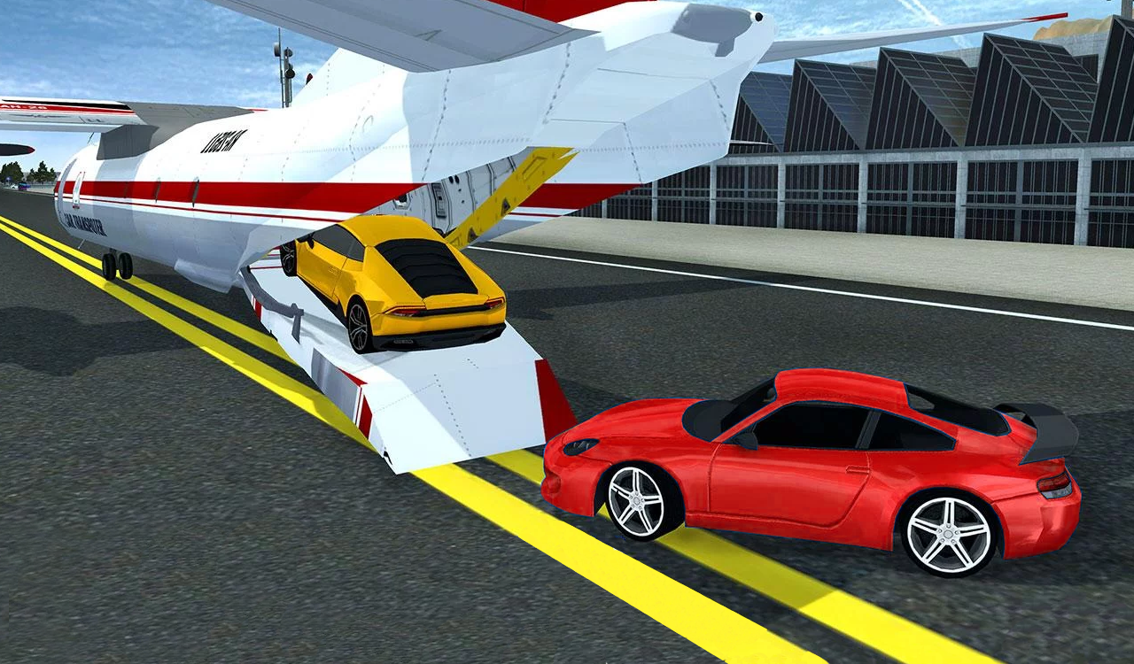 Airplane Car Transport Simulator Drive截图3