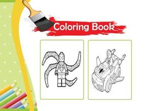 Lego spider hero coloring game截图1