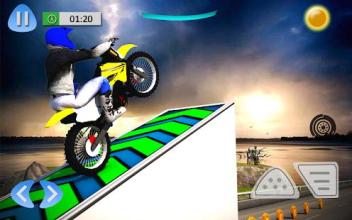 Superhero Bike Tricky Stunt Racing Game截图1