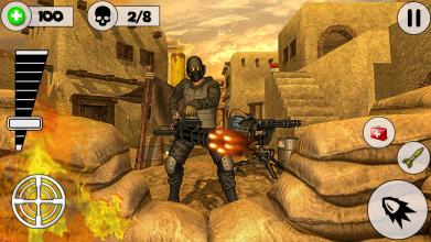 Desert Storm Gunship Gunner Battlefield: fps games截图1