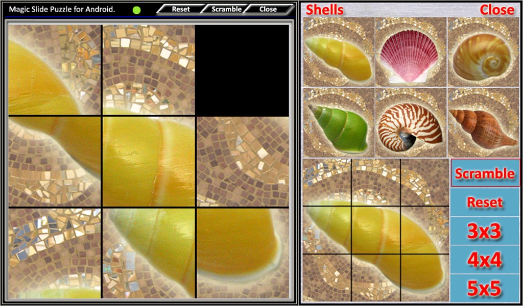 Magic Slide Puzzle Shells截图1