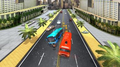 Traffic Bus Racing Game截图5