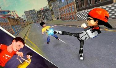 Kids Fighting Games - Gangster in Street截图3