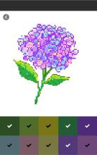 Flower Color By Number, Flower Coloring Book截图1