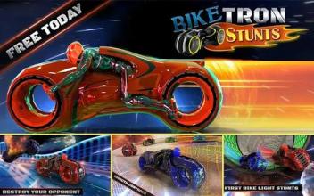 Tron Bike Racing Games Free - Tricky Bike Stunts截图1