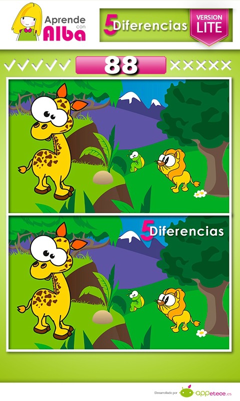 Juego Educativo: 5 Diferencias截图5