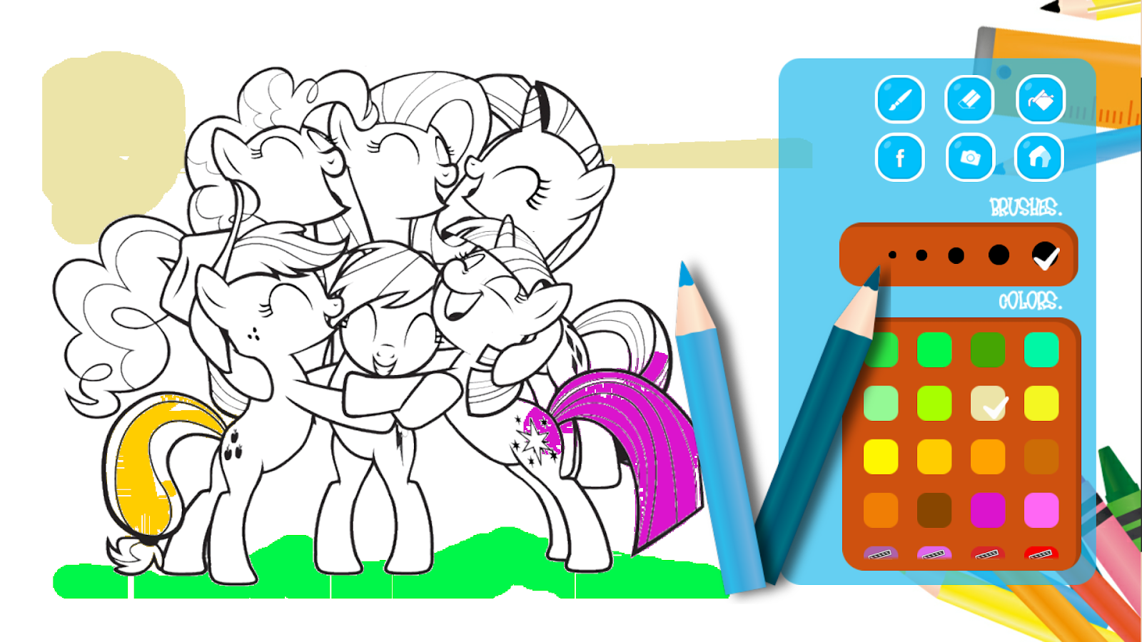 MLP jeux de coloriage pour les enfants截图3