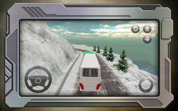 Offroad Bus Parking: Uphill Snow Tracks Driving 3D截图2