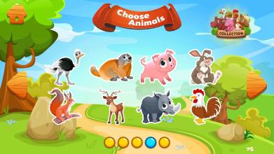 Animals puzzles games for toddlers and kids截图5