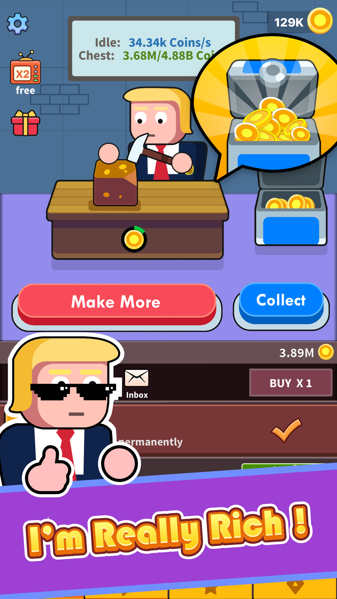 Donald's Coins - To be rich, Buy the whole world截图2