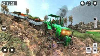 Offroad Muddy Farming Tractor Trolley Driving截图1