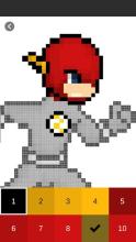 Superhero Color By Number: Pixel Art Superhero截图5