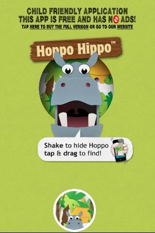 Hide & Seek Hoppo Hippo Free截图1