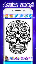 Sugar Skull coloring Mandala book截图4