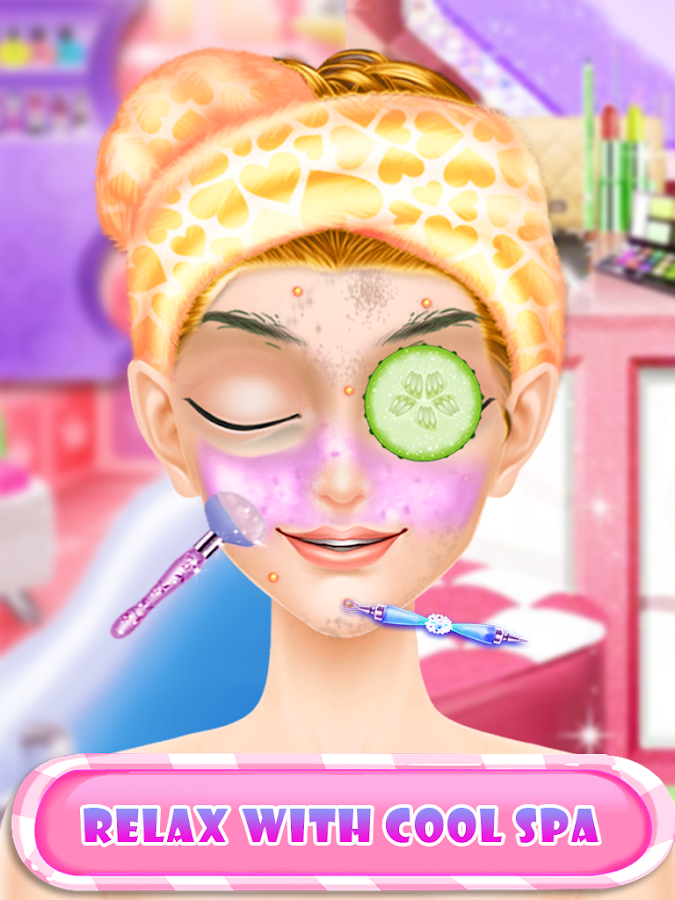 Pink Princess Makeover: Fashion Doll Salon Game截图2