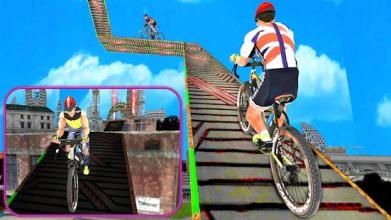 Rooftop BMXCycle Stunts Master: Tricky Stunt Game截图2