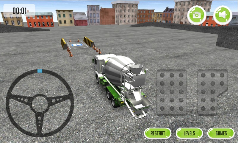 Construction Truck Parking 3D截图1