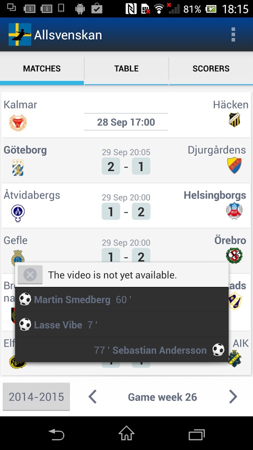 Allsvenskan Sverige Fotbolls截图3