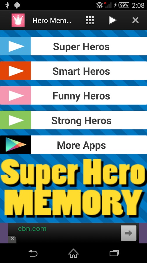 Super Hero Memory Game截图4