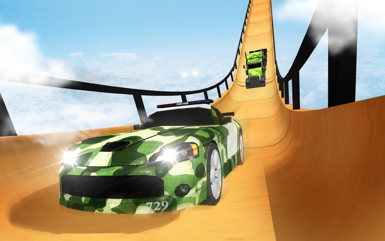 Army Mega Ramp Car Racing: US Army MegaRamp Truck截图4