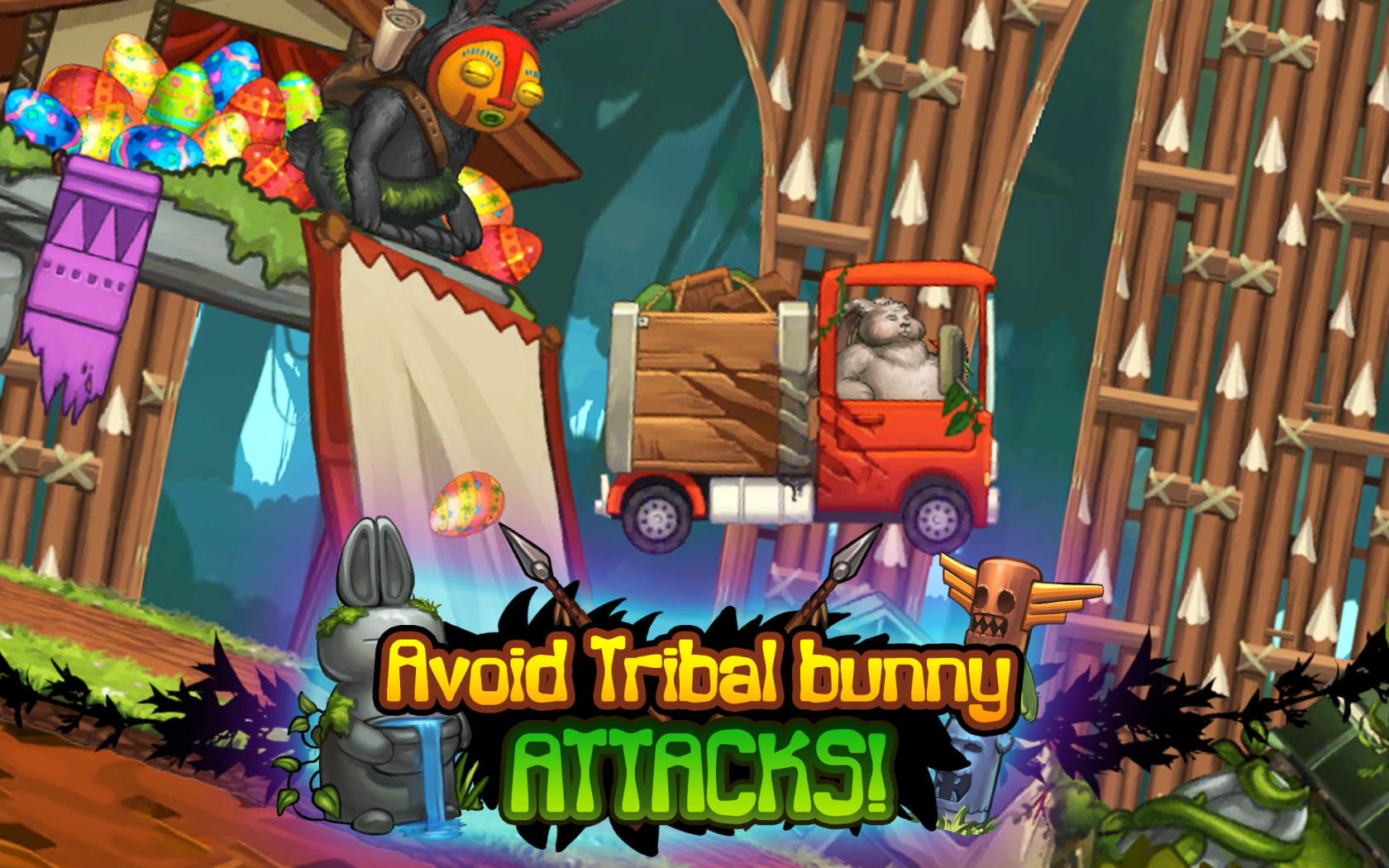 Angry Bunny Race: Jungle Road截图4