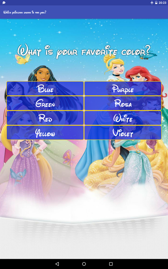 Princess Test. Which princess are you look like?截图1